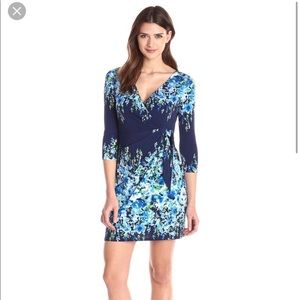 Floral wrap dress